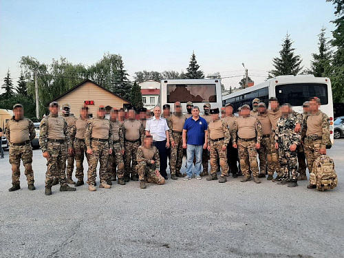 Народные дружинники после обучения прибыли в Курскую область